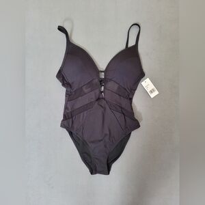 AMAVI Plunge Push Up One Piece Swimsuit- Size Small